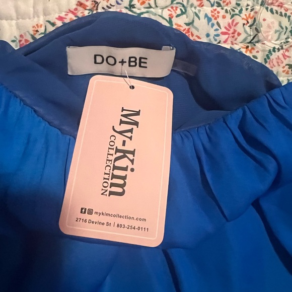 Royal Blue One Shoulder Do + Be Top | Size Small Royal Blue Top - Picture 9 of 9